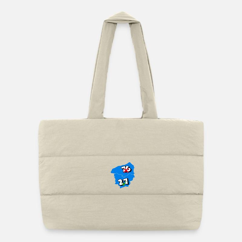 Upper Normandy Region Puffer Shopping Bag