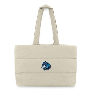 Loup - Sac shopping matelassé - blanc naturel - Devant