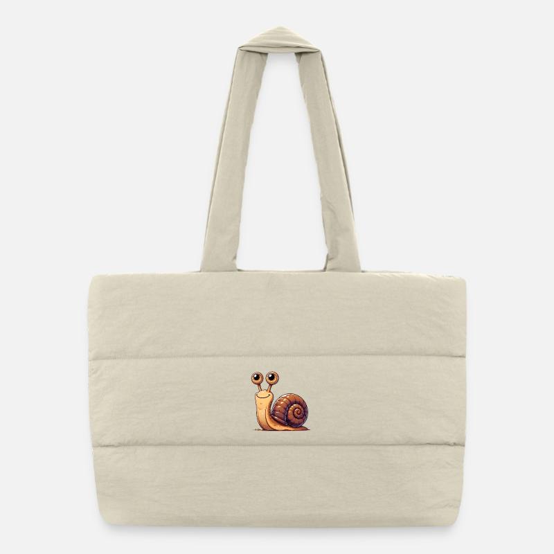 Snail Puffer Shopping Bag