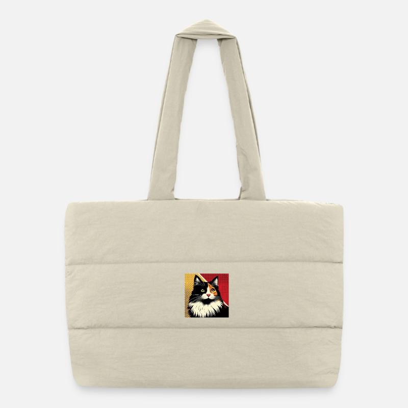 Cat 1 2 Puffer Shopping Bag