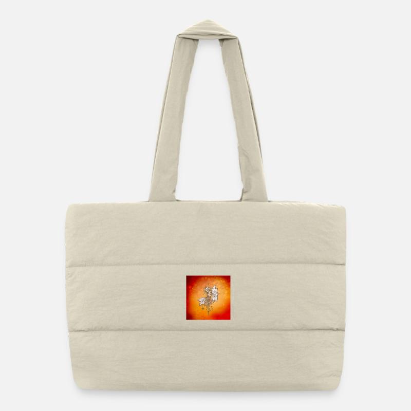 Ailes dorées et rêves épanouis la fée magique Sac shopping matelassé