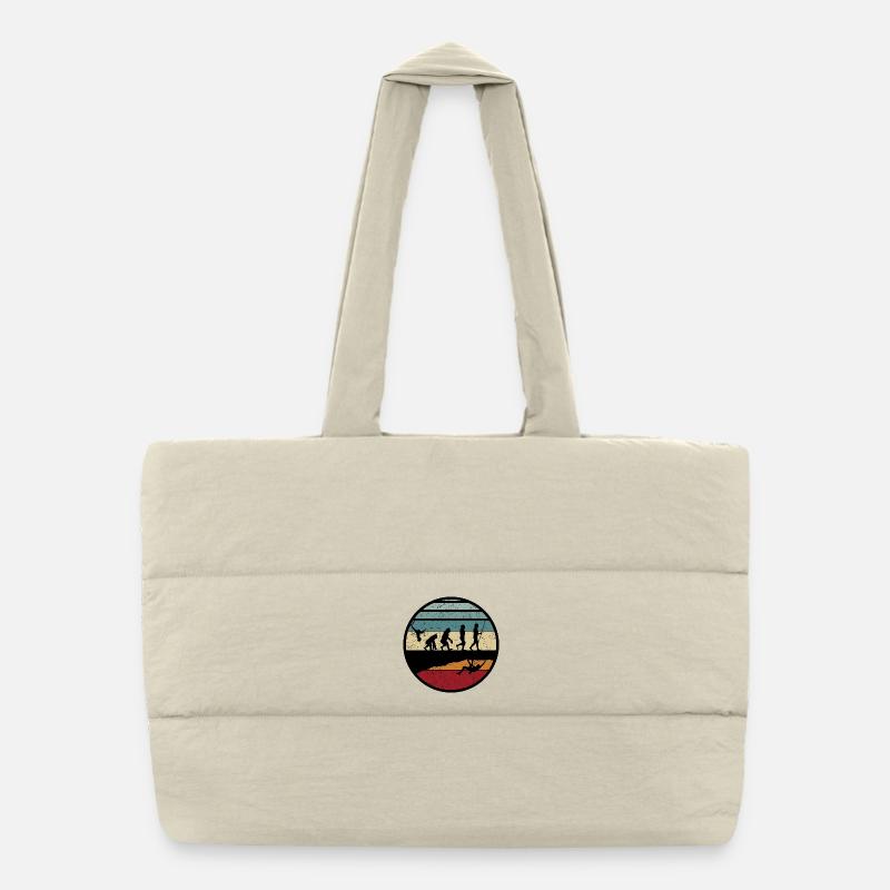 Sunset Evolution Journey Puffer Shopping Bag