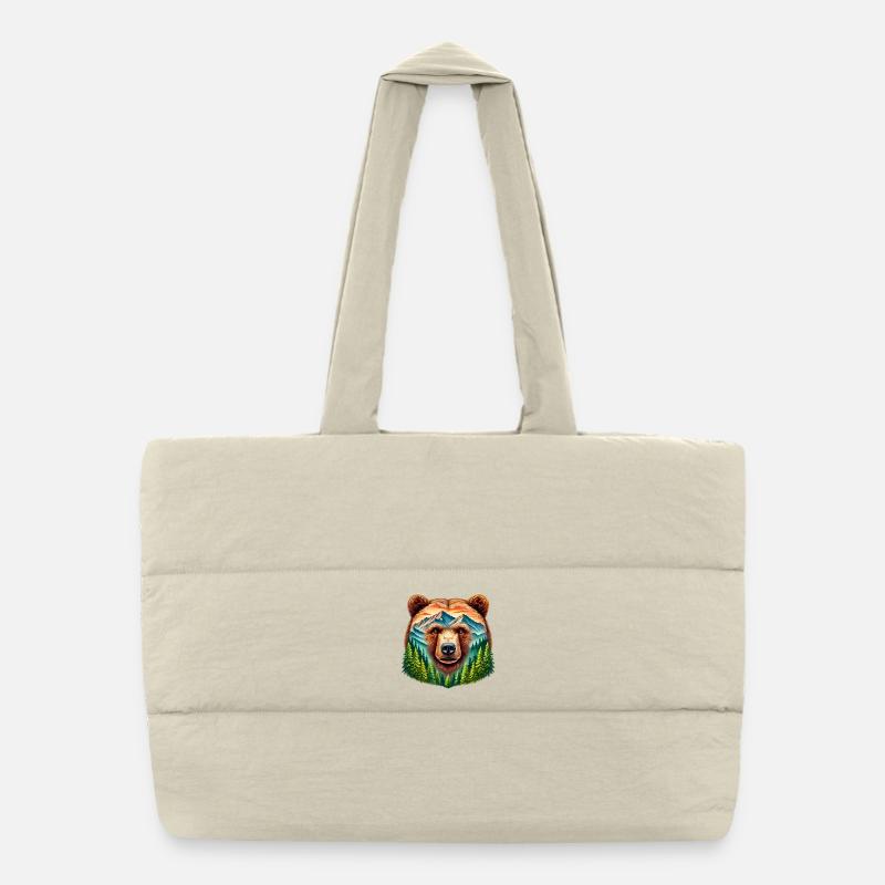 Bear Puffer Shopping Bag