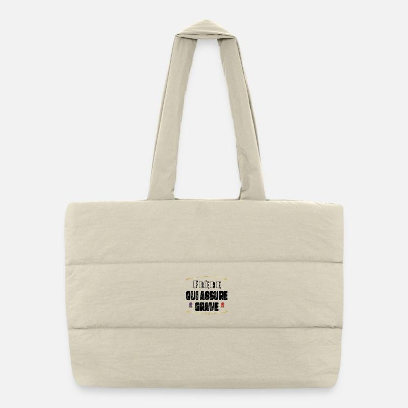 Frère Qui Assure Grave Sac shopping matelassé