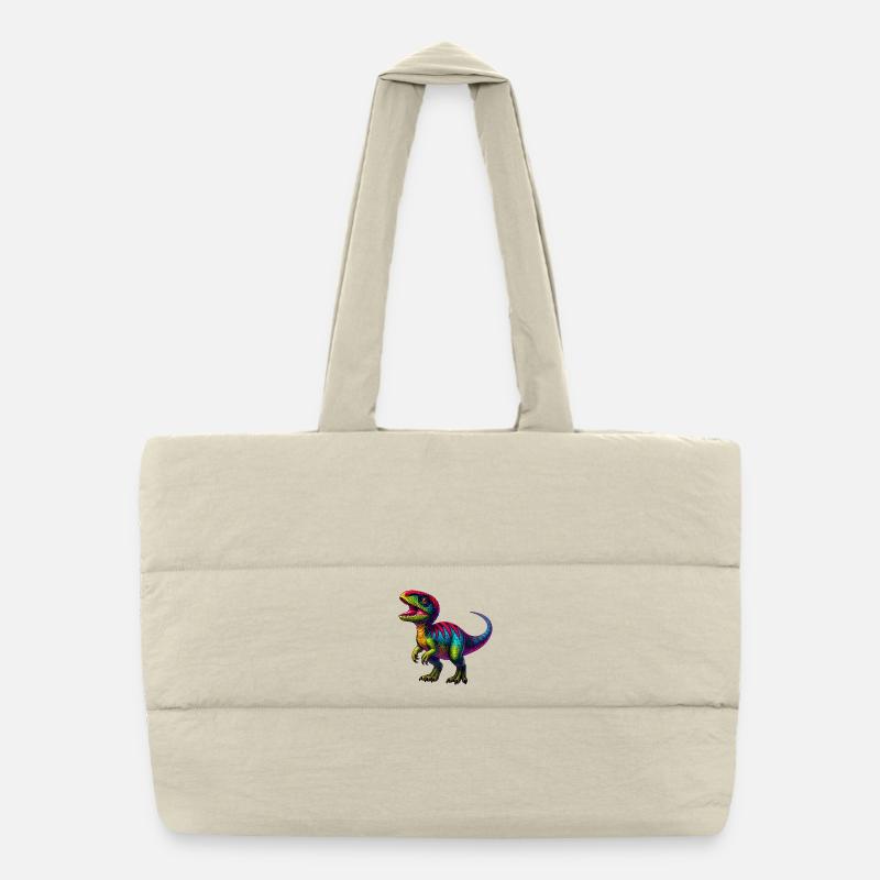 Dinosaurier Puffer-Einkaufstasche