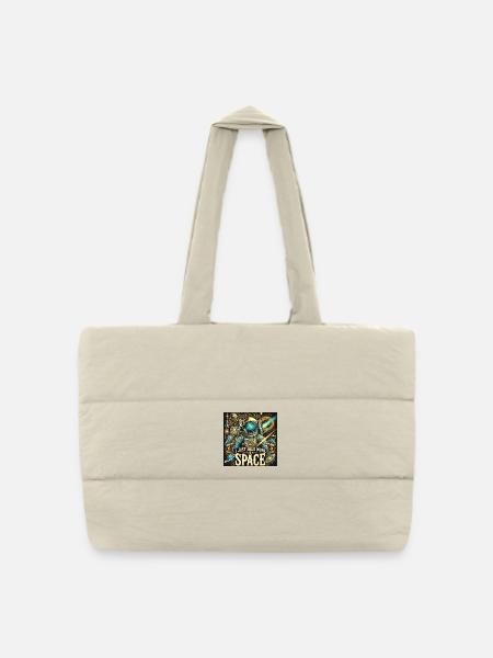 MORE SPACE - Gesteppte Shopping Bag - Naturweiß