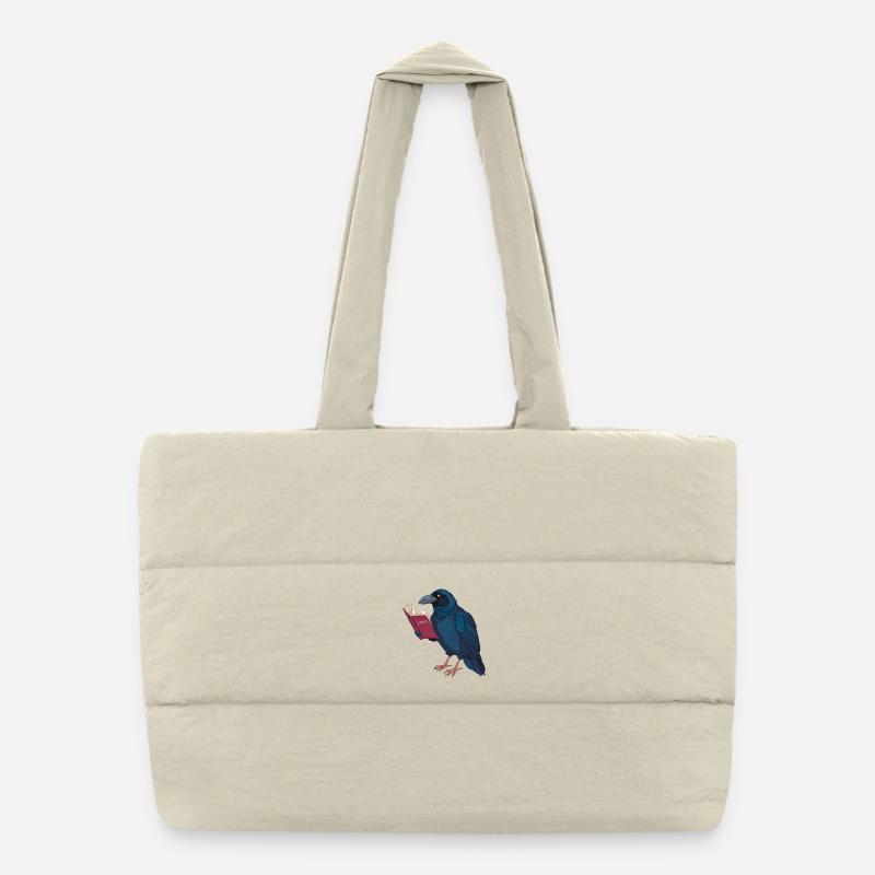 Mysterious Raven Puffer-Einkaufstasche
