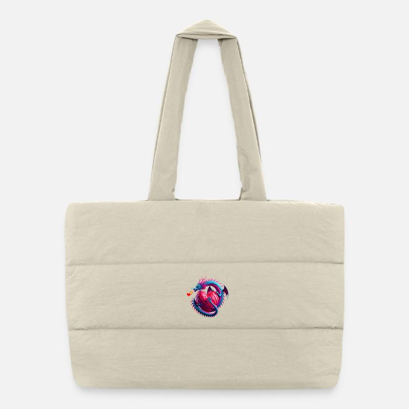 Cœur de dragon (01) Sac shopping matelassé