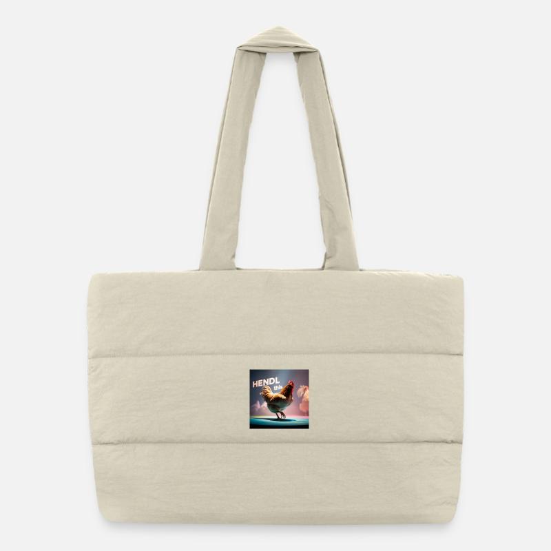 Cooles Huhn "Hendl this" Puffer-Einkaufstasche