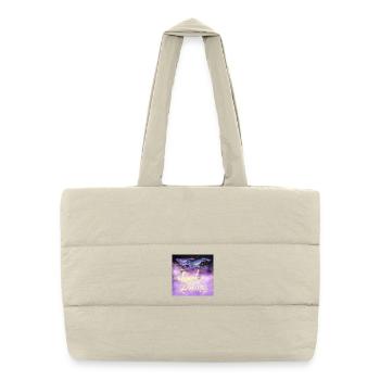 Sweet Dreams Space-Whale - Sac shopping matelassé - blanc naturel - Devant