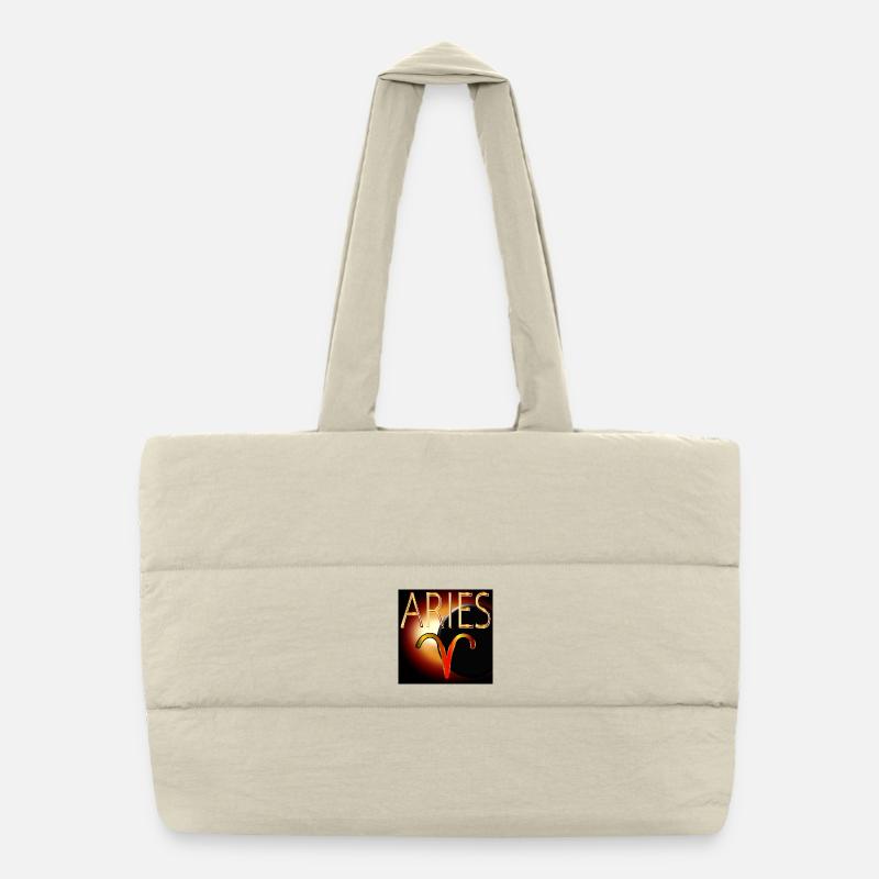 SIGNE SOLAIRE D’ANNIVERSAIRE BÉLIER Sac shopping matelassé