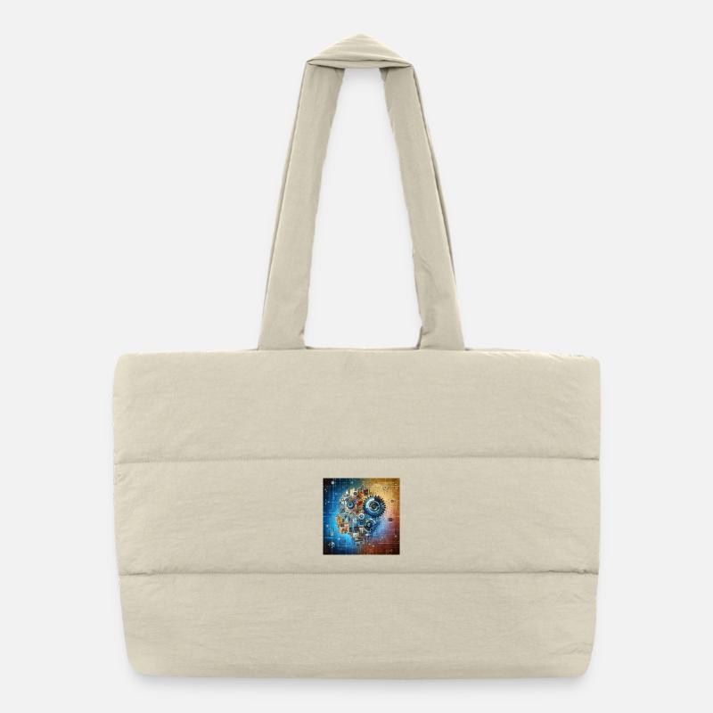 Cosmic Clockwork Fusion Puffer Shopping Bag