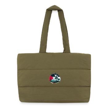 Peace for Palestine - Puffer Shopping Bag - safari green - Front