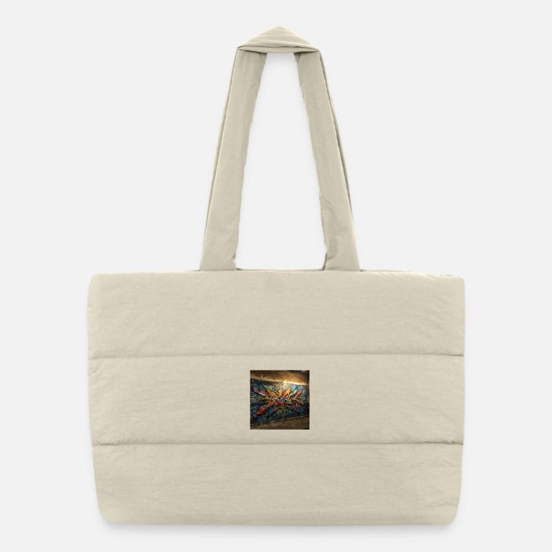 Explosion d’énergie dans des couleurs vives Sac shopping matelassé