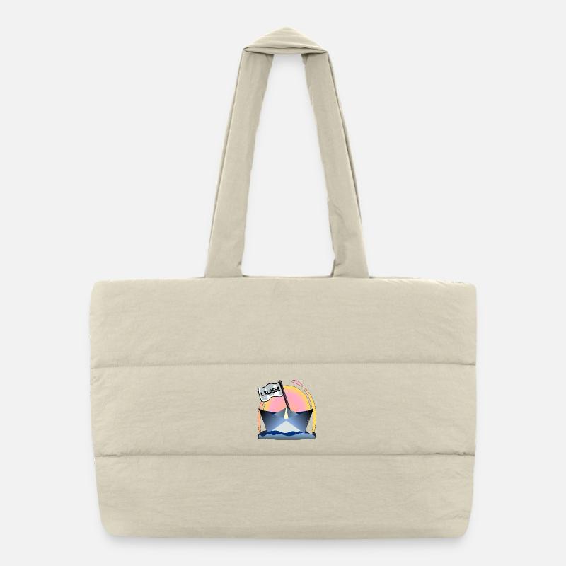 Einschulung Schulanfang Papierboot Puffer-Einkaufstasche