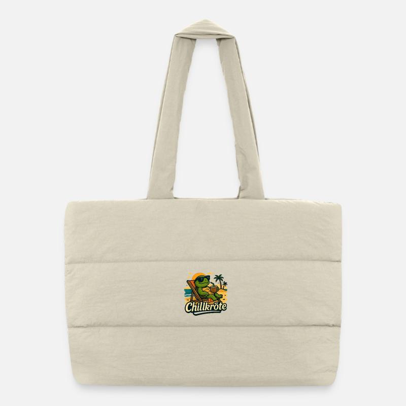 Chill toad - just take it slow Puffer Shopping Bag