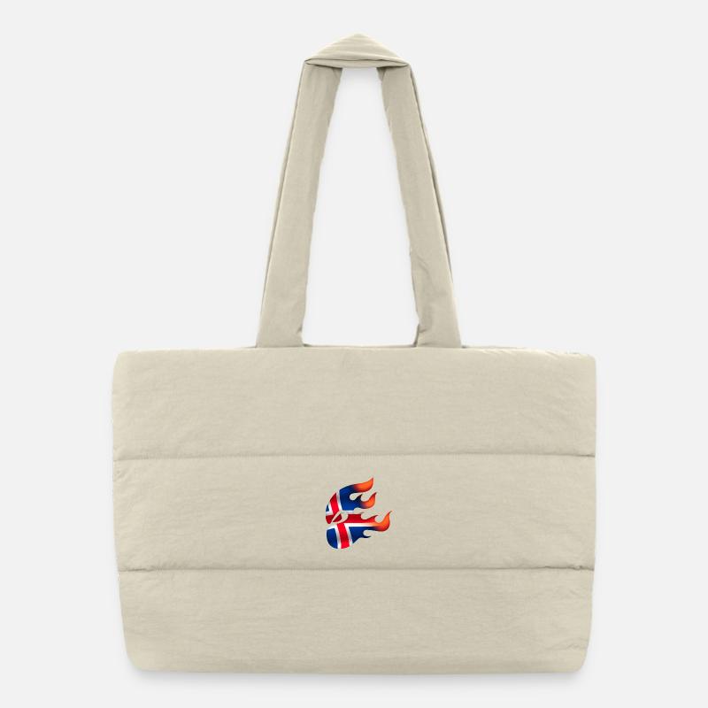 Drapeau de l’Islande - Islande - Ninja Sac shopping matelassé