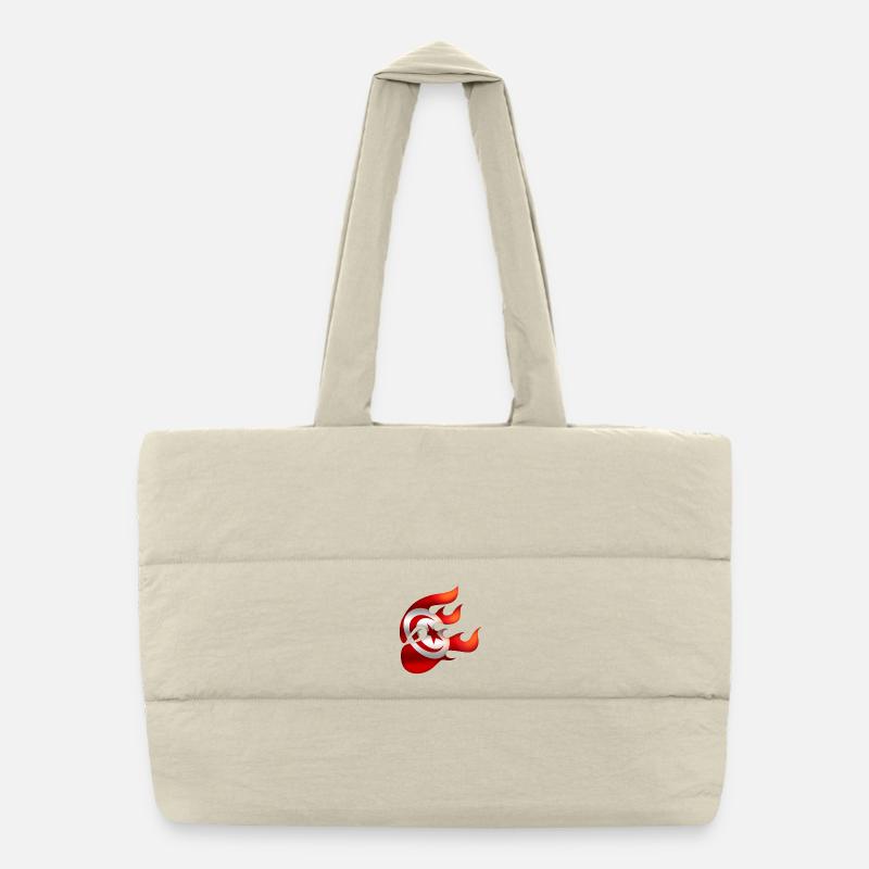 Drapeau de la Tunisie - Tunisie - Ninja - Sac shopping matelassé - blanc naturel