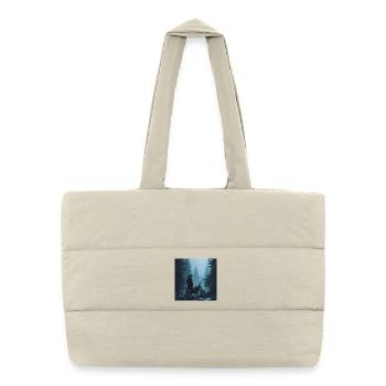 Brume septentrionale - Sac shopping matelassé - blanc naturel - Devant