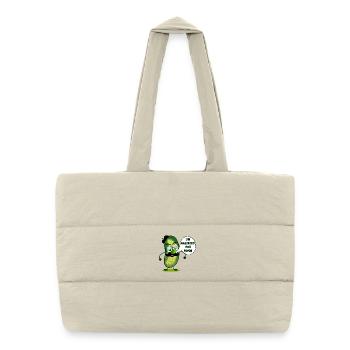 CUCUMBER GAZPACHO - Puffer Shopping Bag - natural - Front