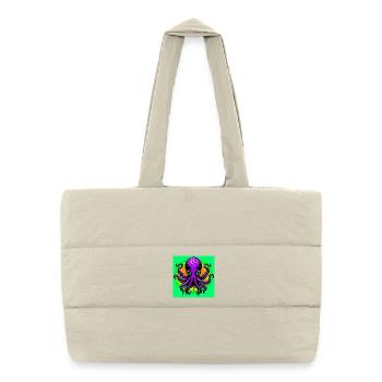 Octopus - Puffer Shopping Bag - natural - Front