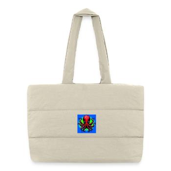 Octopus - Puffer Shopping Bag - natural - Front