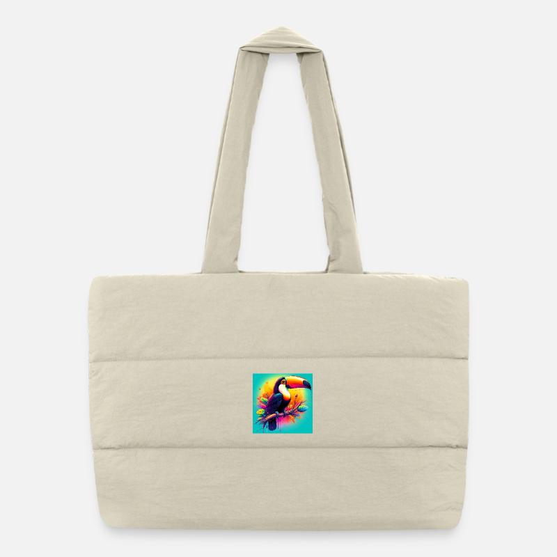 toucan Puffer Shopping Bag