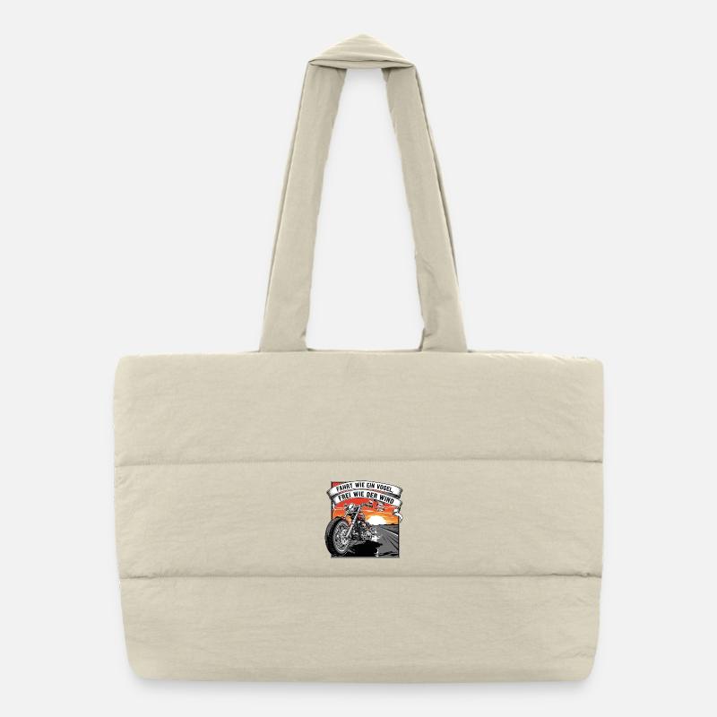 Libre comme le vent Sac shopping matelassé
