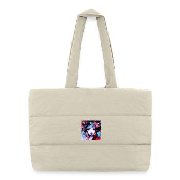 Urban portraits inspired by digital art - Puffer Shopping Bag - natural - Front