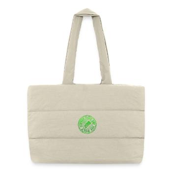 2019 - Sac shopping matelassé - blanc naturel - Devant