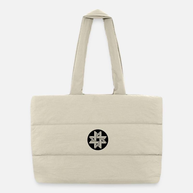 Impossible Geometry Star Puffer Shopping Bag