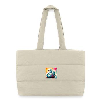 swan - Puffer Shopping Bag - natural - Front