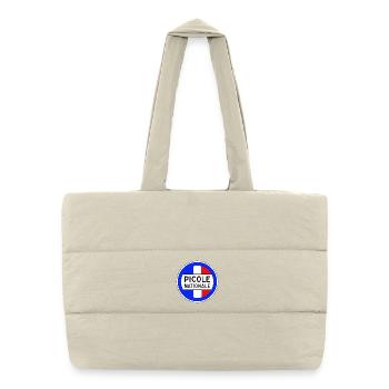 Picole Nationale nouveau design - Sac shopping matelassé - blanc naturel - Devant