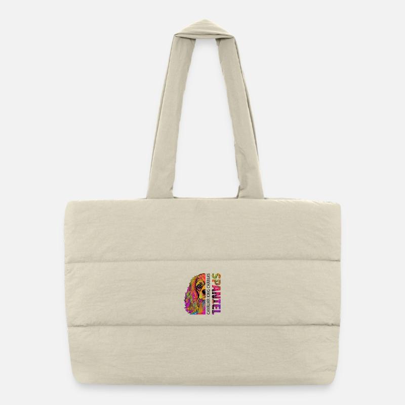 Cavalier King Charles Spaniel Puffer-Einkaufstasche