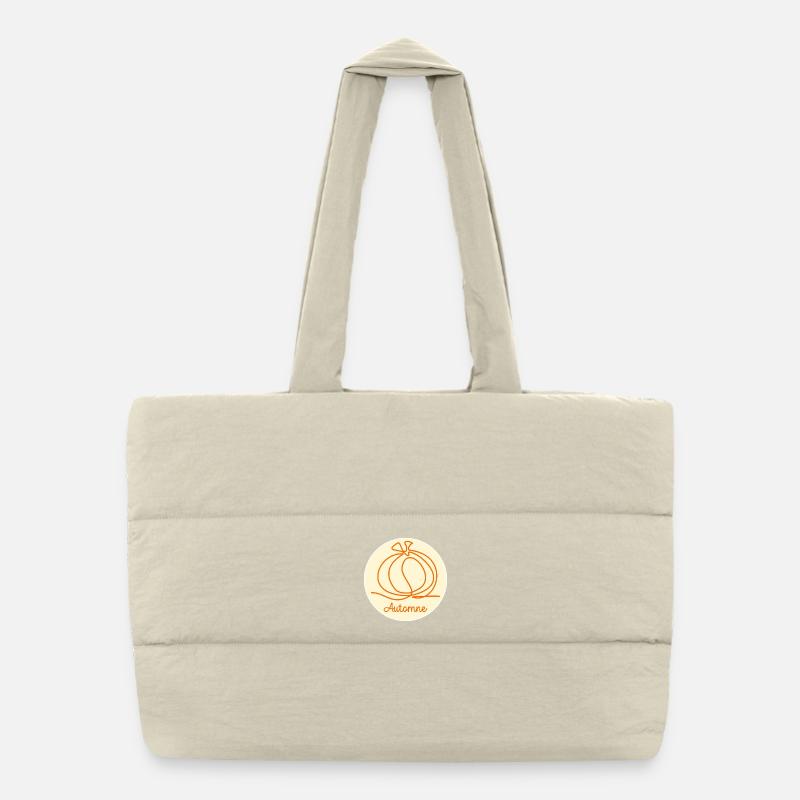 Autumn Squash Puffer Shopping Bag