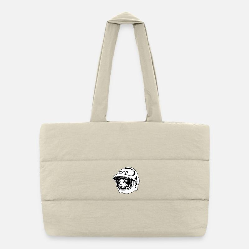 Kosmo Cat – Space & Astro Adventure Puffer Shopping Bag