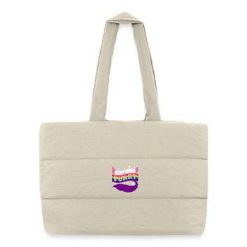 Certified furry - Puffer Shopping Bag - natural - Front