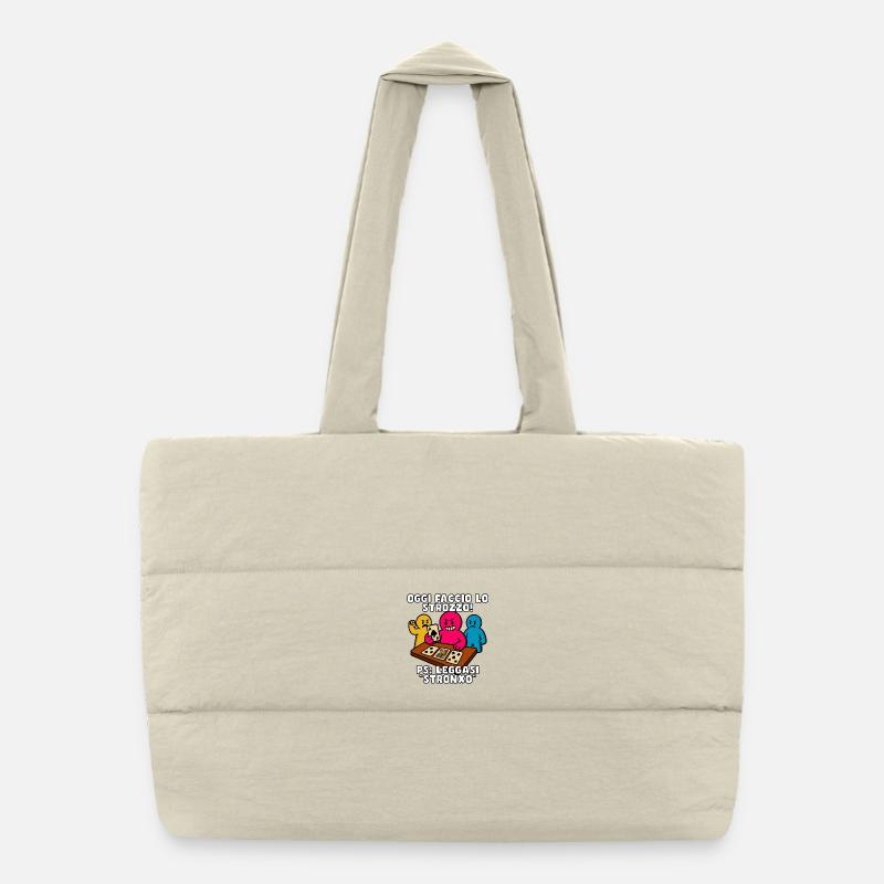 Today I'm a Loan Shark! - Puffer Shopping Bag - natural