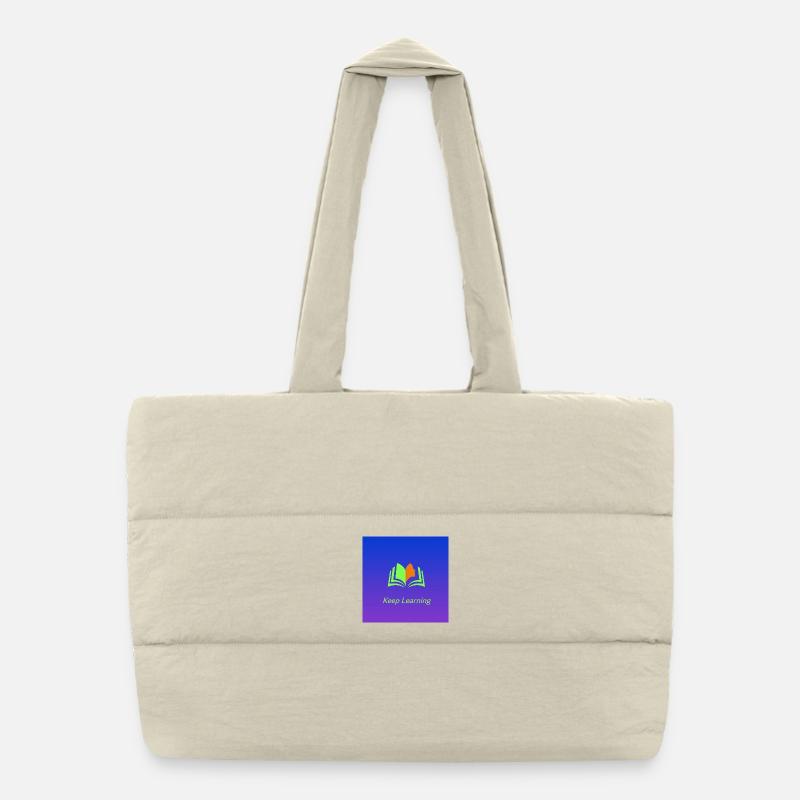 T-shirt La connaissance, c’est le pouvoir" Sac shopping matelassé