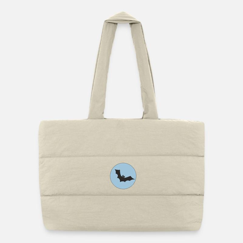 Halloween - Sac shopping matelassé - blanc naturel