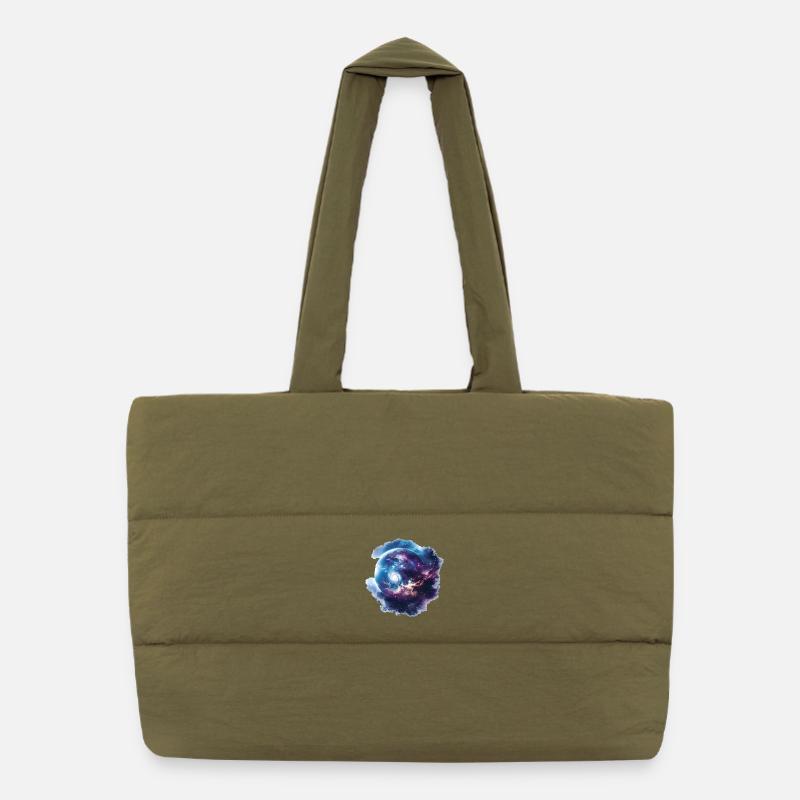 Galaxie du vortex cosmique Sac shopping matelassé