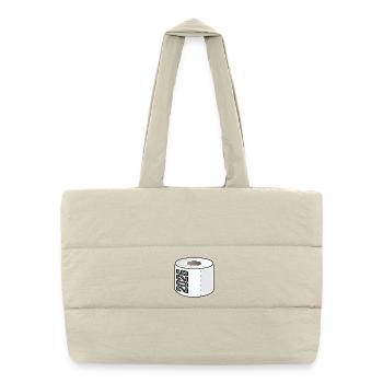 ANNÉE 2026 Papier toilette - Sac shopping matelassé - blanc naturel - Devant