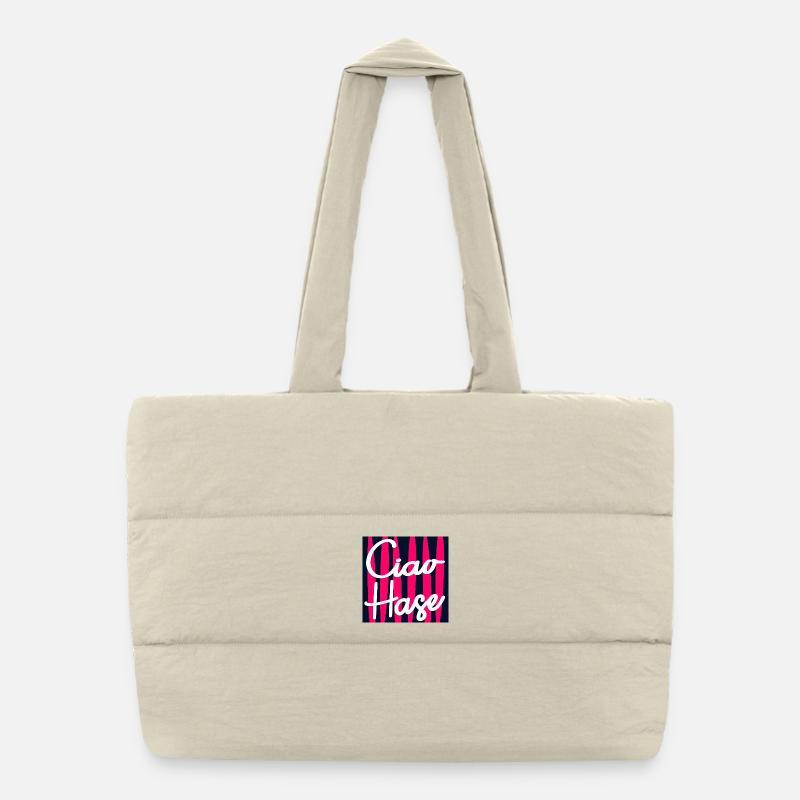 FAREWELL DARLING BUNNY Puffer Shopping Bag