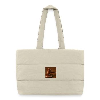 Profession - Président - Sac shopping matelassé - blanc naturel - Devant