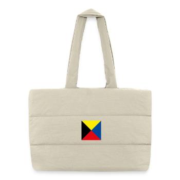 I_Require_A_Tug_Flag - Puffer Shopping Bag - natural - Front