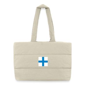 Stop_Your_Intentions_Flag - Puffer Shopping Bag - natural - Front