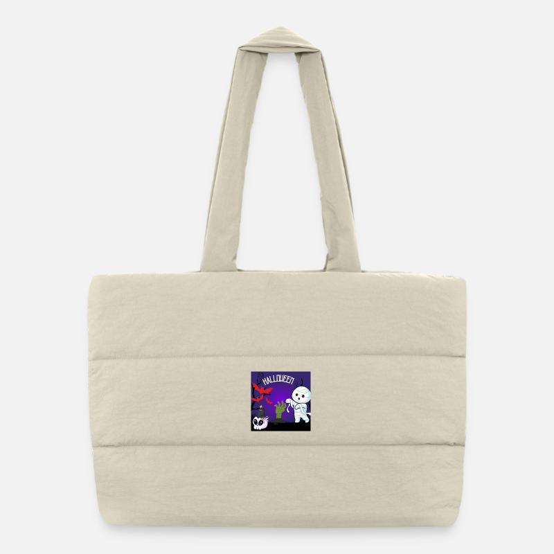 Mignon Halloween Momie et Zombie Main Sac shopping matelassé
