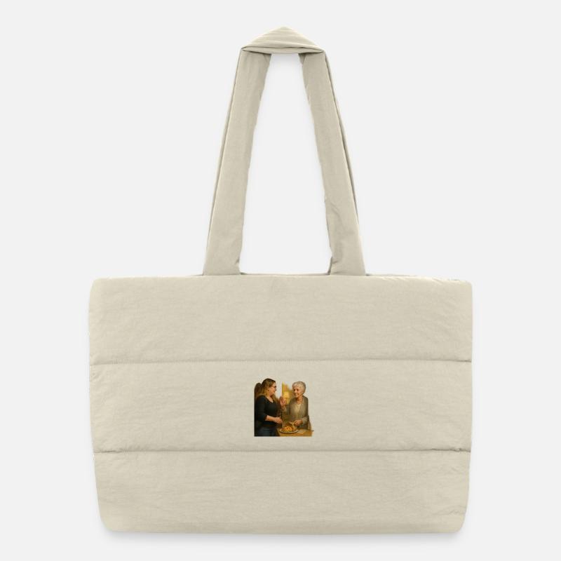 Friendly neighborhood scene Puffer Shopping Bag