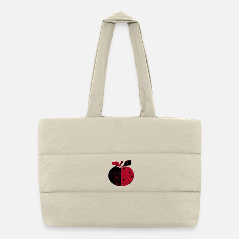 apple Puffer Shopping Bag