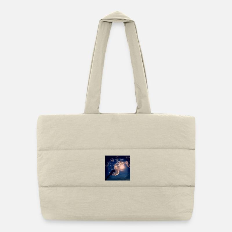 Blowing in the wind - Puffer Shopping Bag - natural
